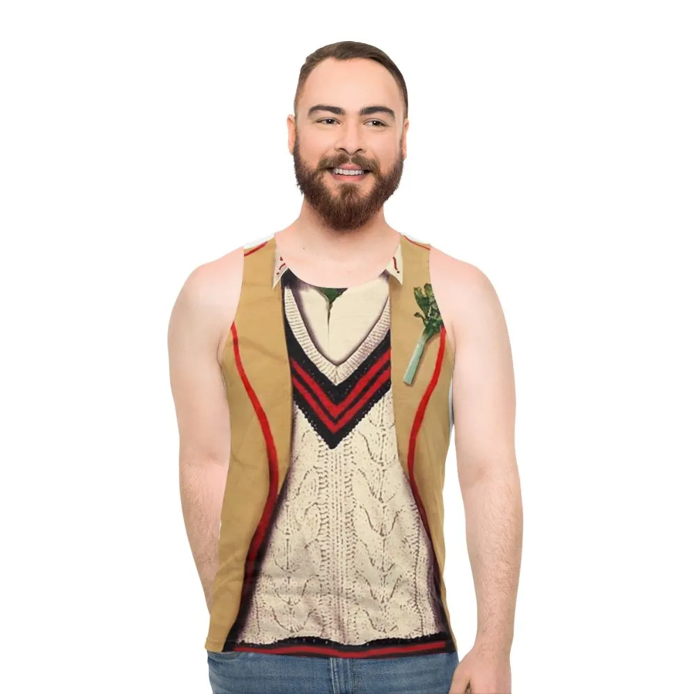 5th Doctor Unisex Tank Top - Retro Doctor Who Apparel