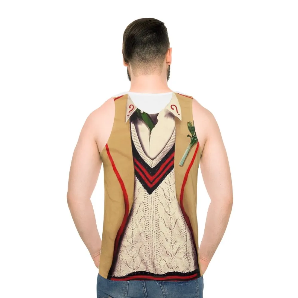 5th Doctor Unisex Tank Top - Retro Doctor Who Apparel