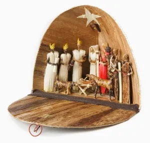 Banana Fiber Dome Nativity Scene