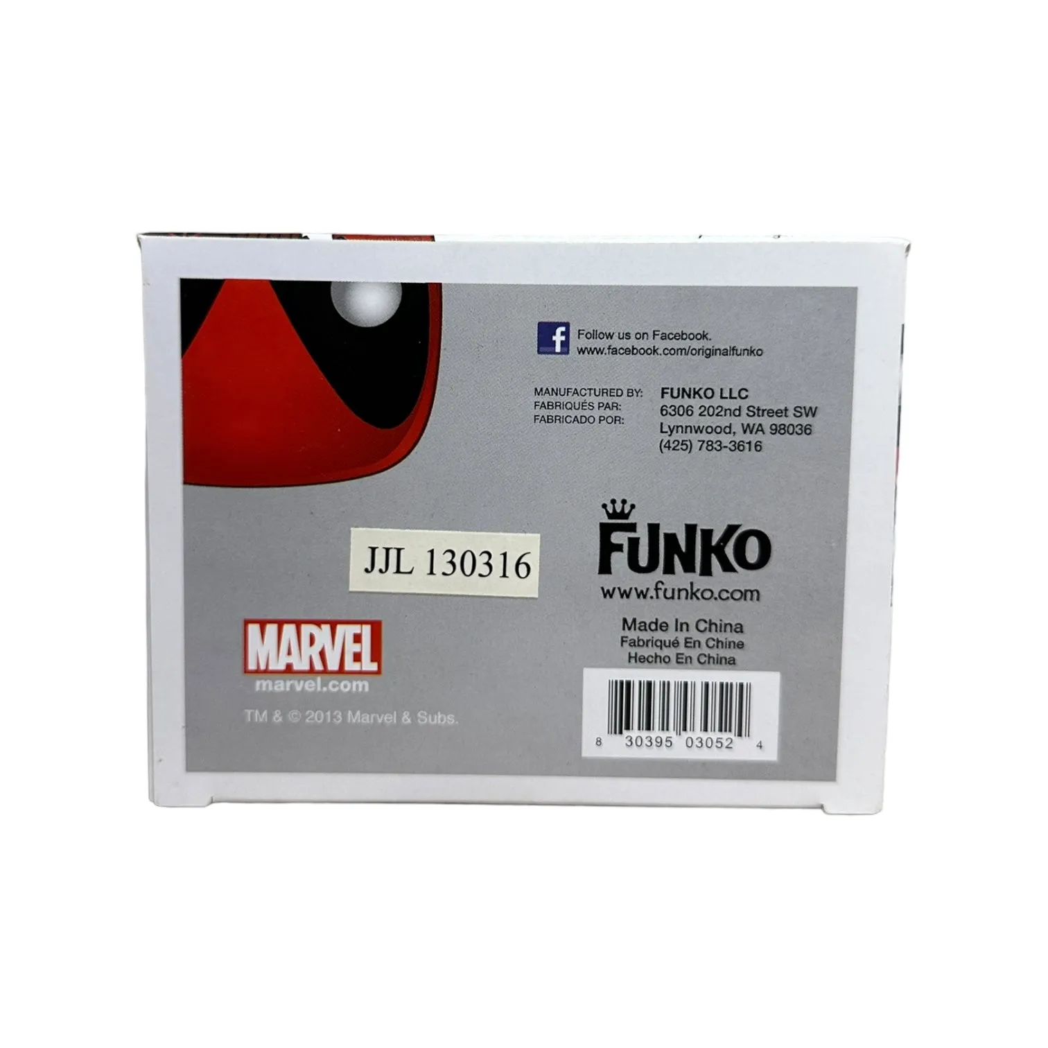 Deadpool #20 (Black & White - Error Glow Head) Funko Pop! - Marvel Universe - Matt's Cavalcade of Comics, Cards & Collectibles Exclusive - Condition 8/10