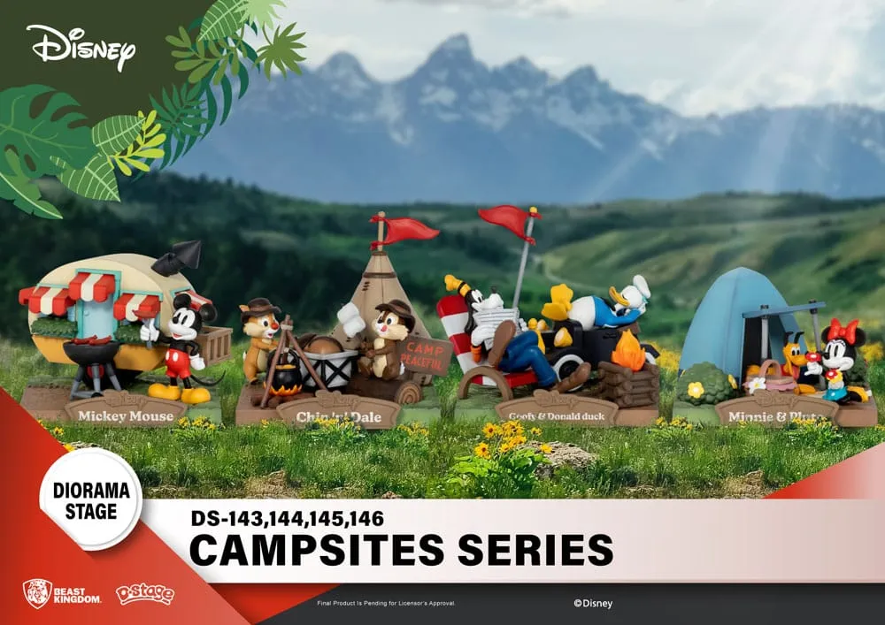 Disney D-Stage Campsite Series PVC Diorama Mickey Mouse 10 Cm
