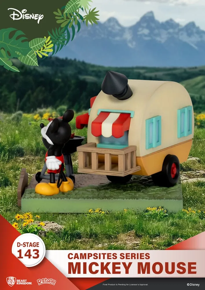 Disney D-Stage Campsite Series PVC Diorama Mickey Mouse 10 Cm