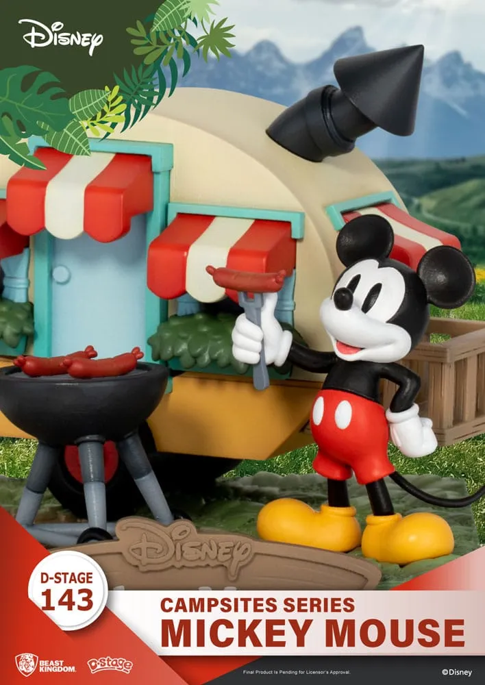 Disney D-Stage Campsite Series PVC Diorama Mickey Mouse 10 Cm