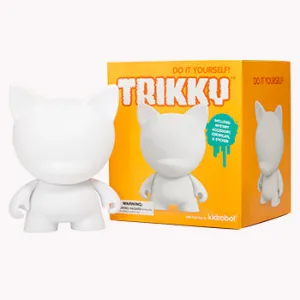 DIY Trikky 7" White Edition by kidrobot