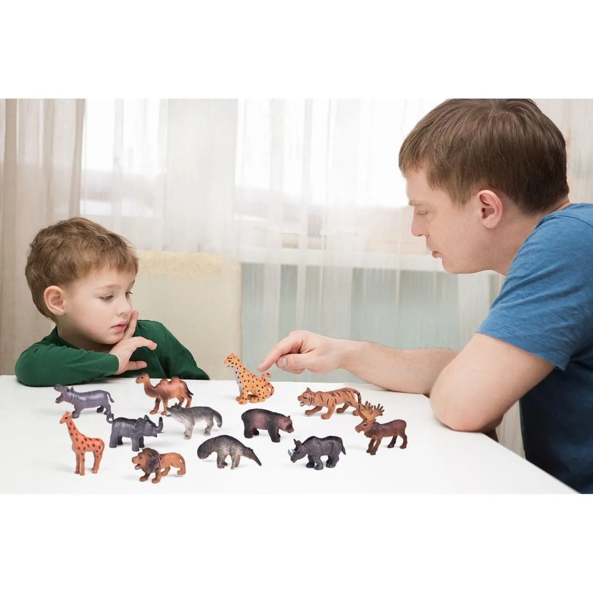 Easter Eggs with Wild Animal Figures