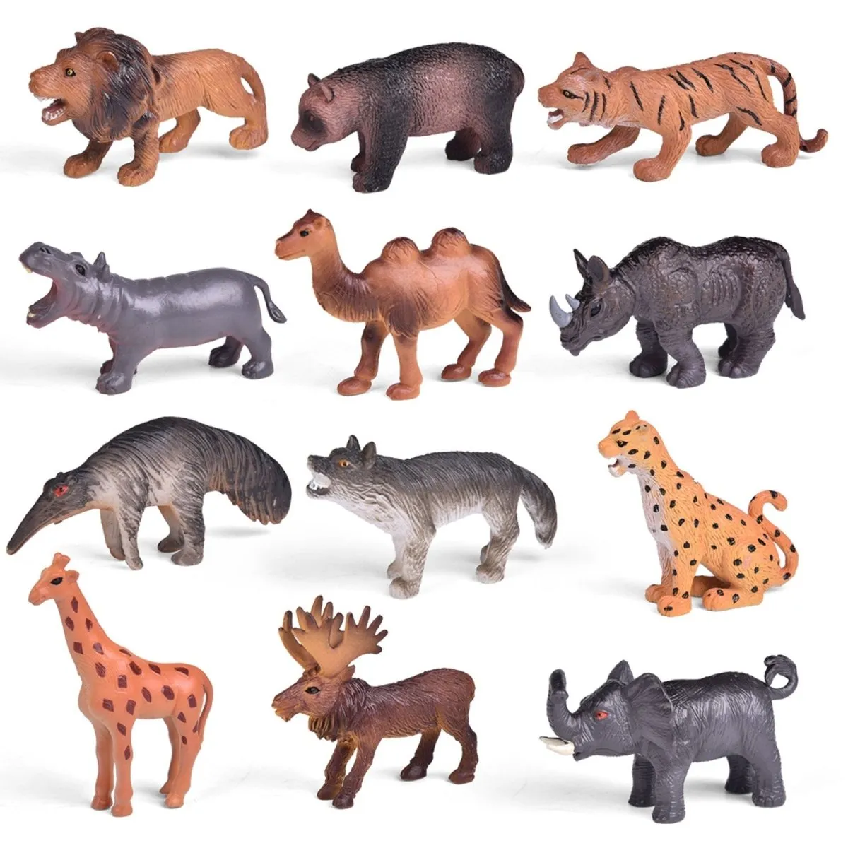 Easter Eggs with Wild Animal Figures
