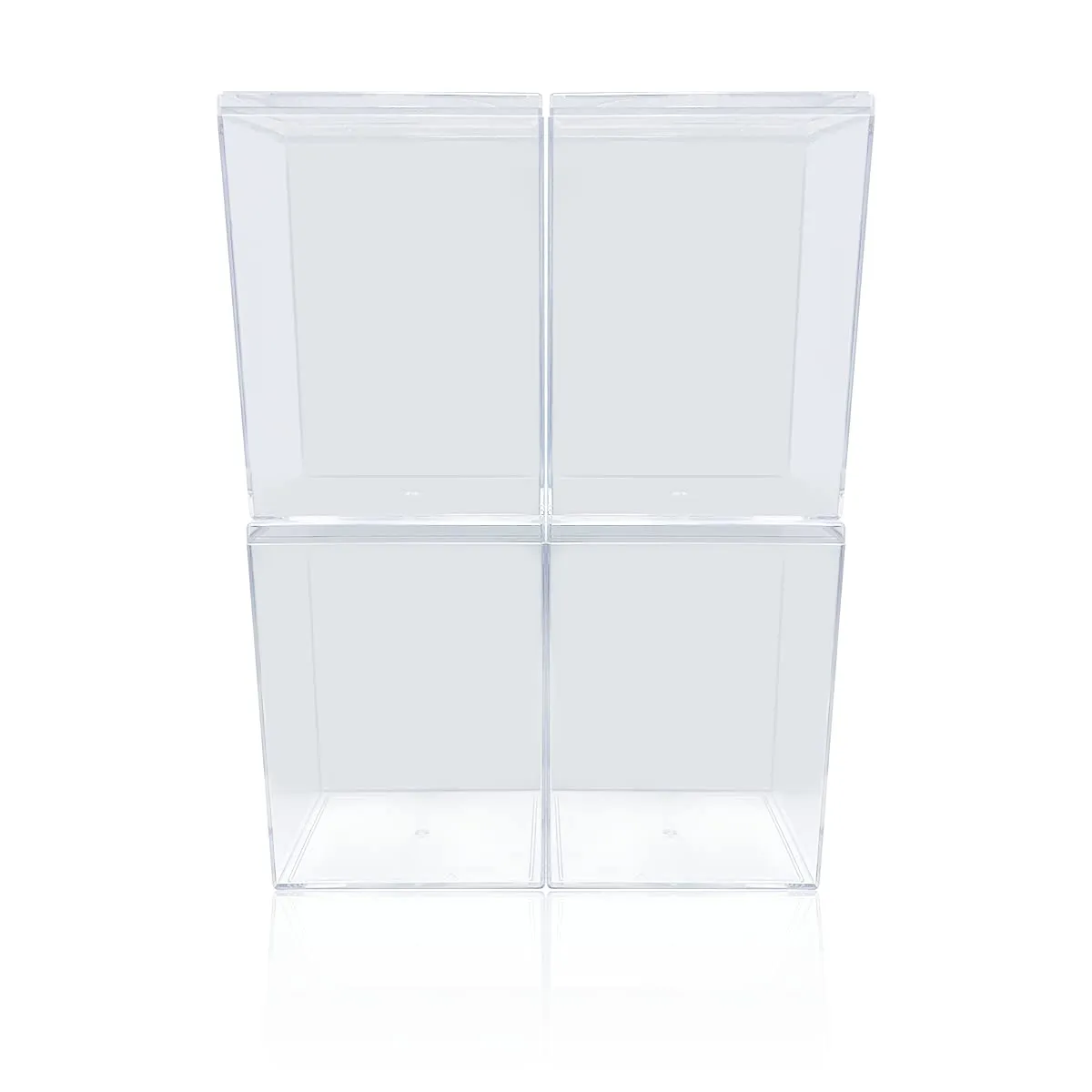 EcoTEK Protectors Hard Pop Protector Compatible with Funko POP! - 4" Inch Figures Acrylic Pop Protector Scratch Resistant Crystal Clear Pop Protector Display Case, Heavy Duty Acid Free