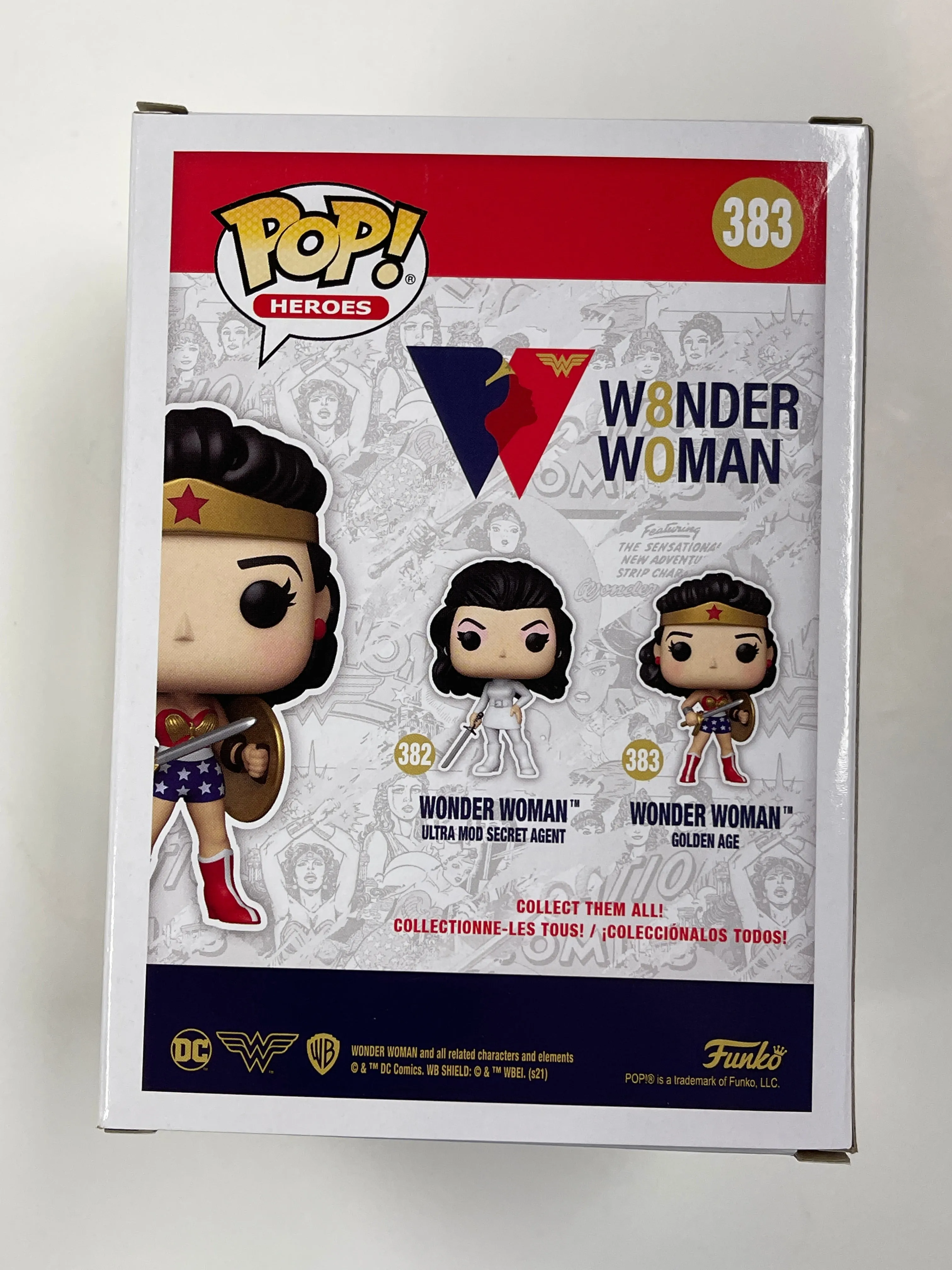 Funko Pop! DC Heroes Wonder Woman (Golden Age) #383 WW 80th Anniversary