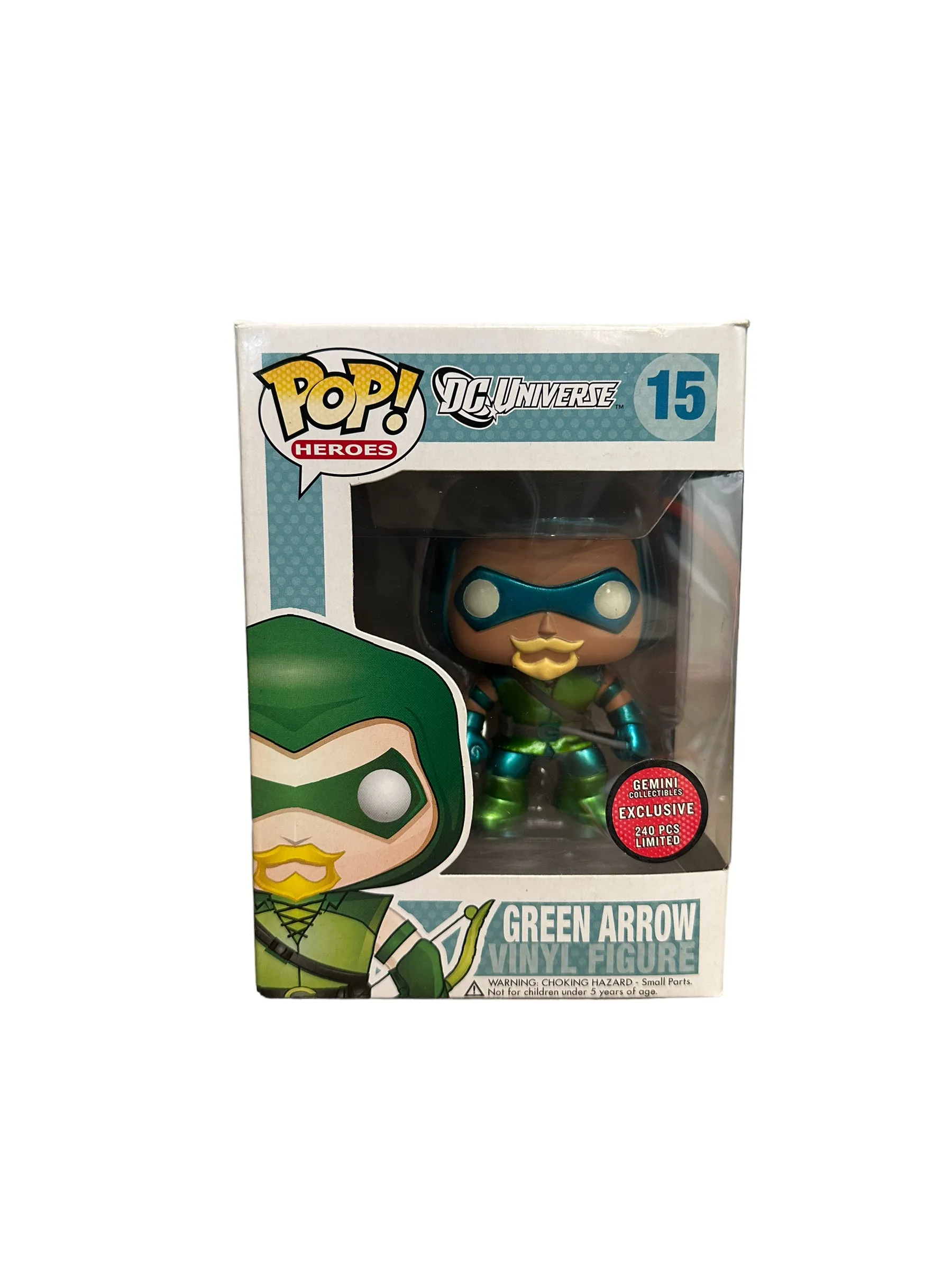 Green Arrow #15 (Metallic) Funko Pop! - DC Universe - Gemini Collectibles Exclusive LE240 Pcs - Condition 7/10