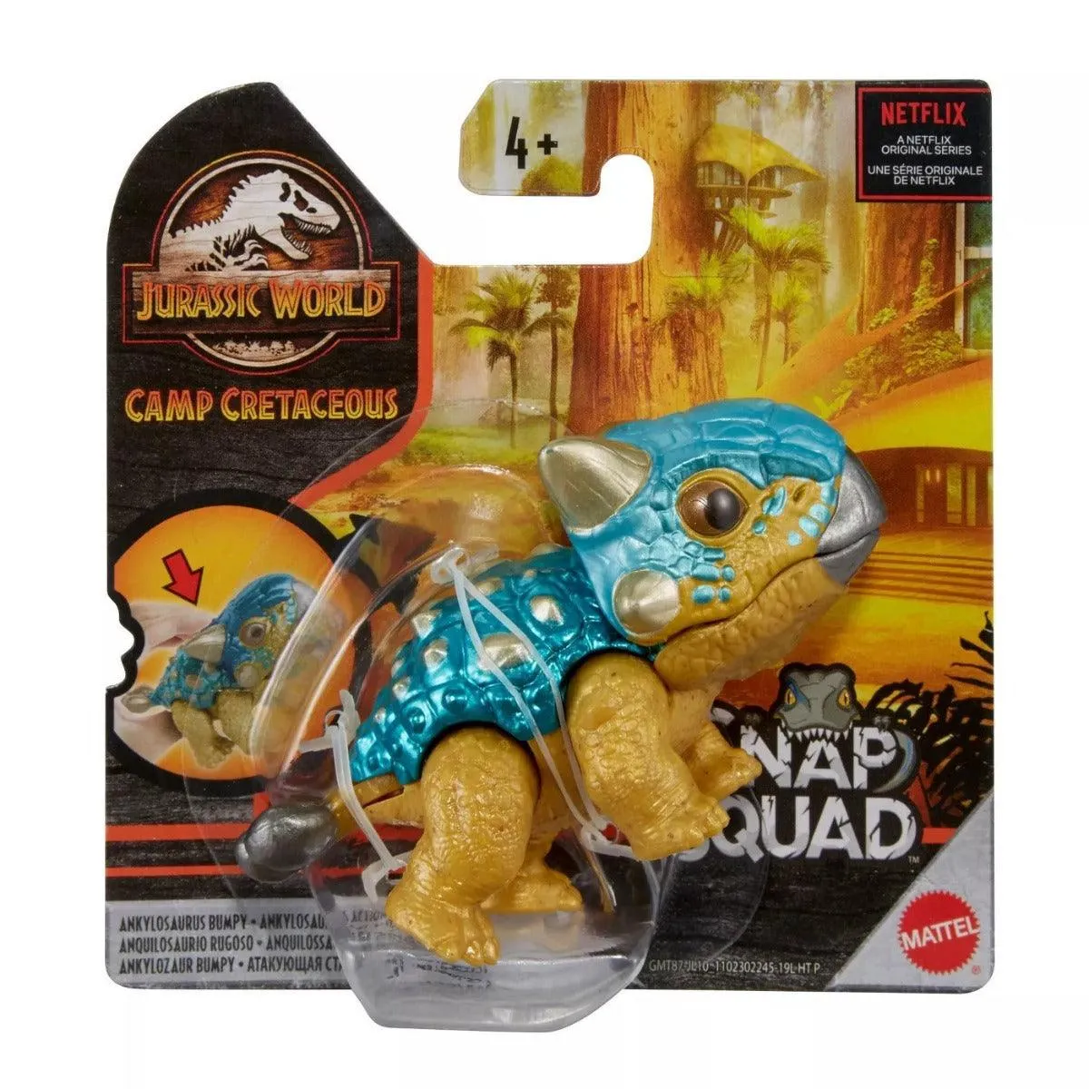 Jurassic World Camp Cretaceous Snap Squad Ankylosaurus Bumpy