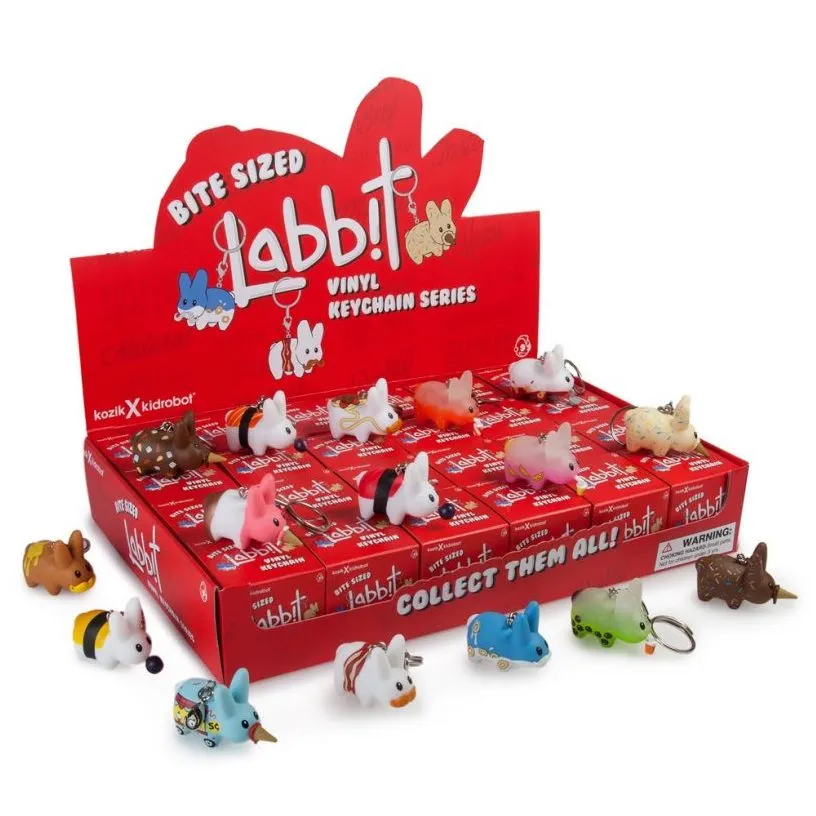Kidrobot Bite Sized Labbit Vinyl Keychain Series: (1 Blind Box)