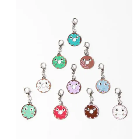 Kidrobot Yummy Donuts Enamel Zipper Pulls by Heidi Kenney: (1 Blind Pack)