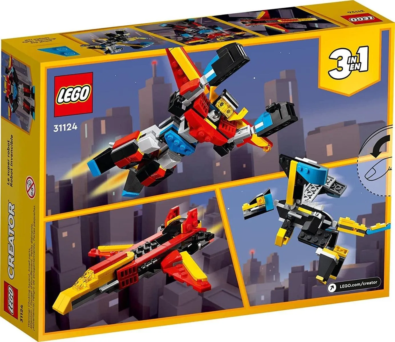 LEGO Creator 3in1 Super Robot Building Kit for Ages 6 