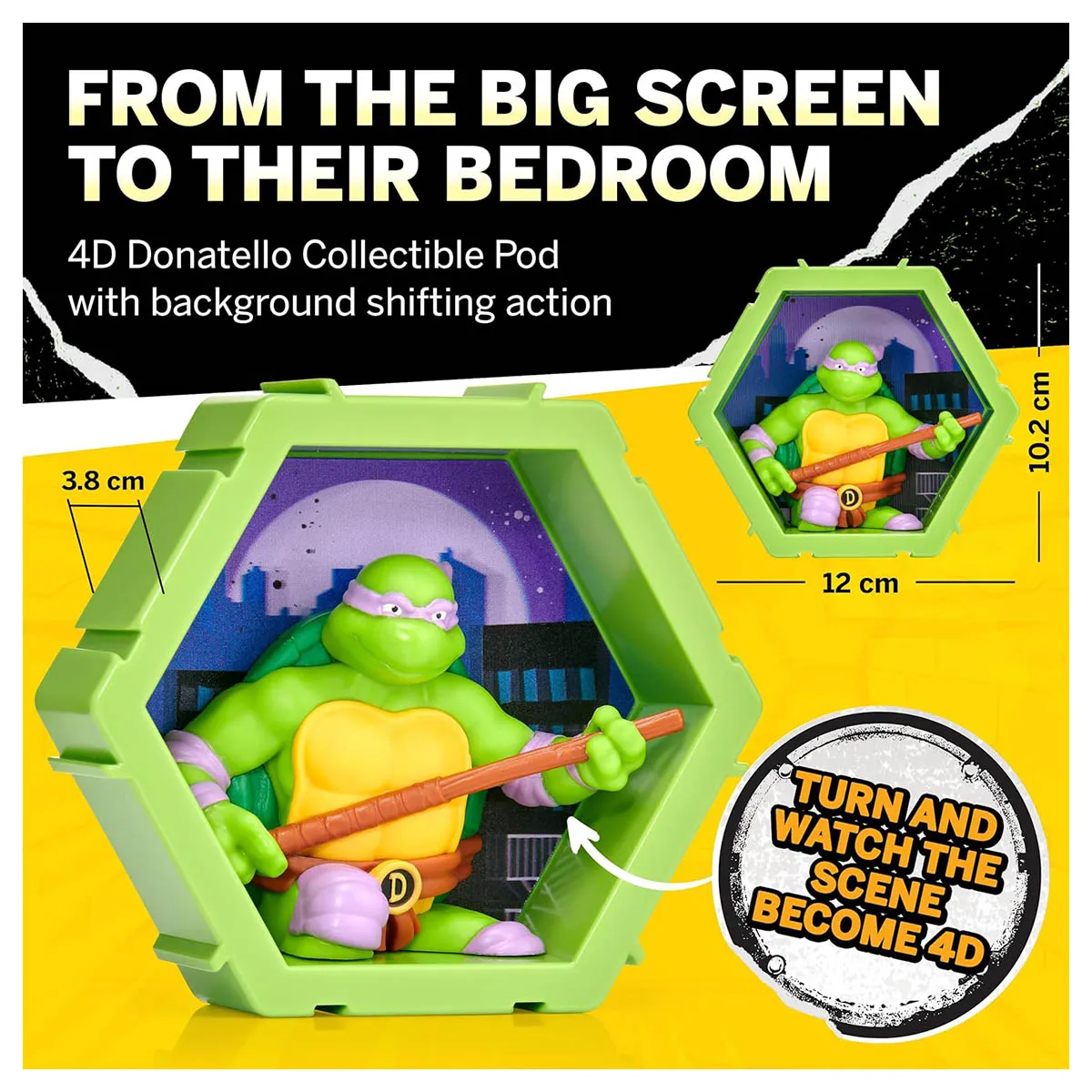 PODS 4D Teenage Mutant Ninja Turtles Donatello Figure