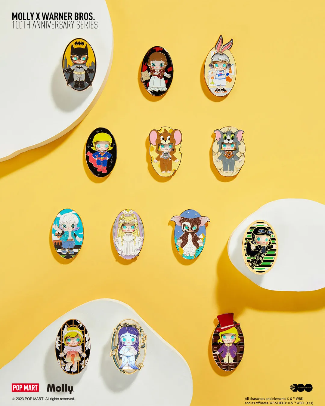 POP MART Molly X Warner Bros. 100th Anniversary Series - Badge Blind Box