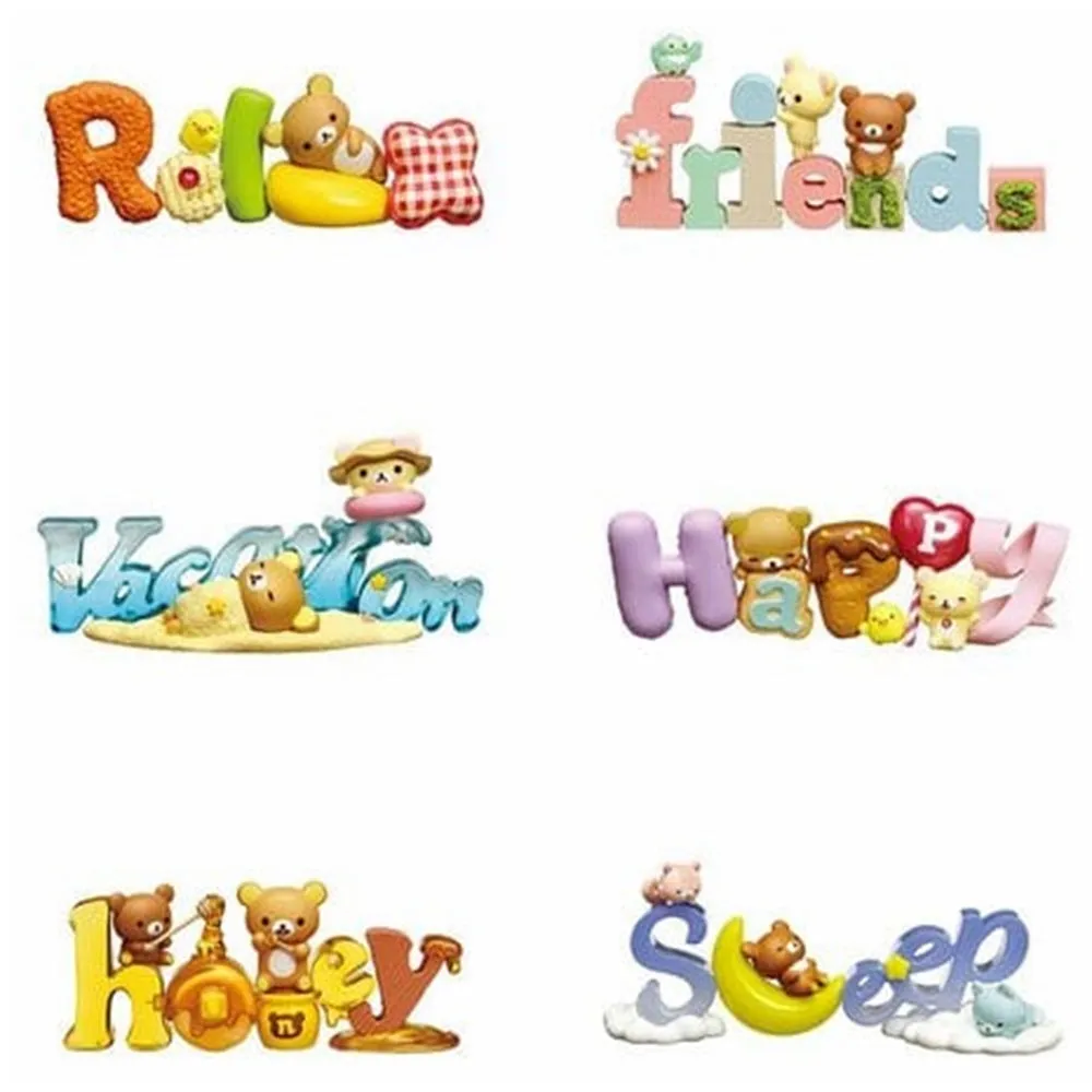 Re-Ment: Rilakkuma with Words Mini Figure Asst-Set of 6(Box)