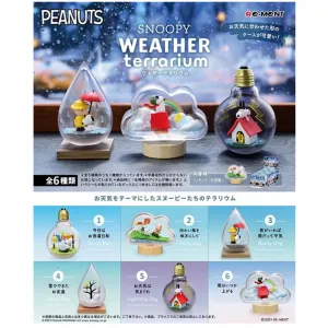 Re-Ment:Snoopy Weather Terrarium Mini Figure Collection  Asst.-Set of 6(Box)
