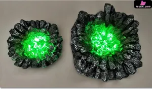 Rock Scene Green Lighting Effect Base - Super Studio