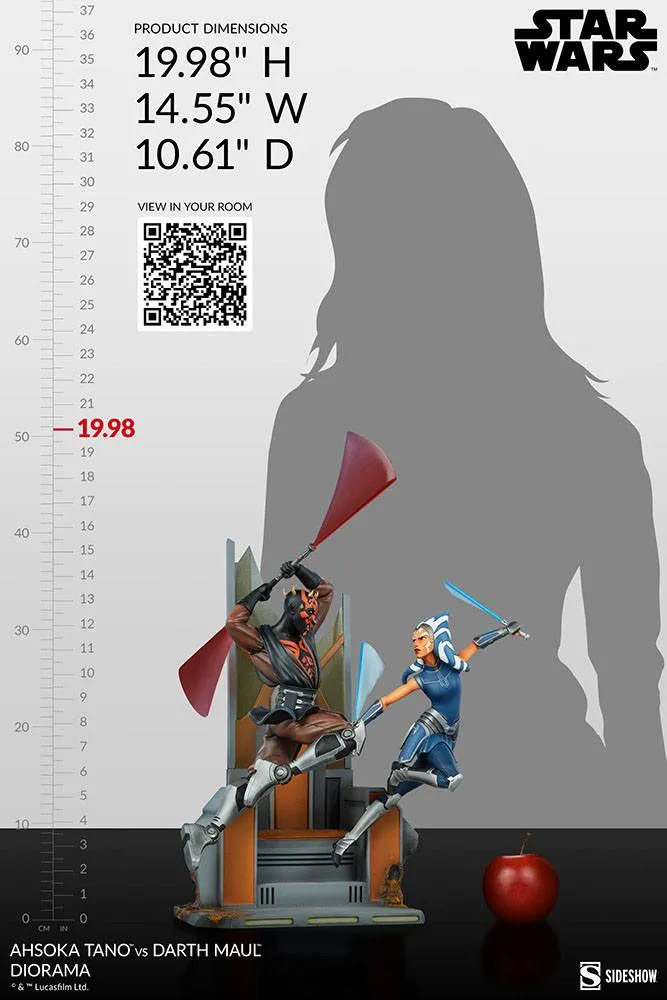 Star Wars - The Clone Wars Diorama - Ahsoka Tano vs Darth Maul