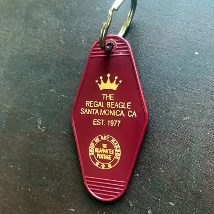 The Regal Beagle (Three's Company) Motel Key FOB Keychain